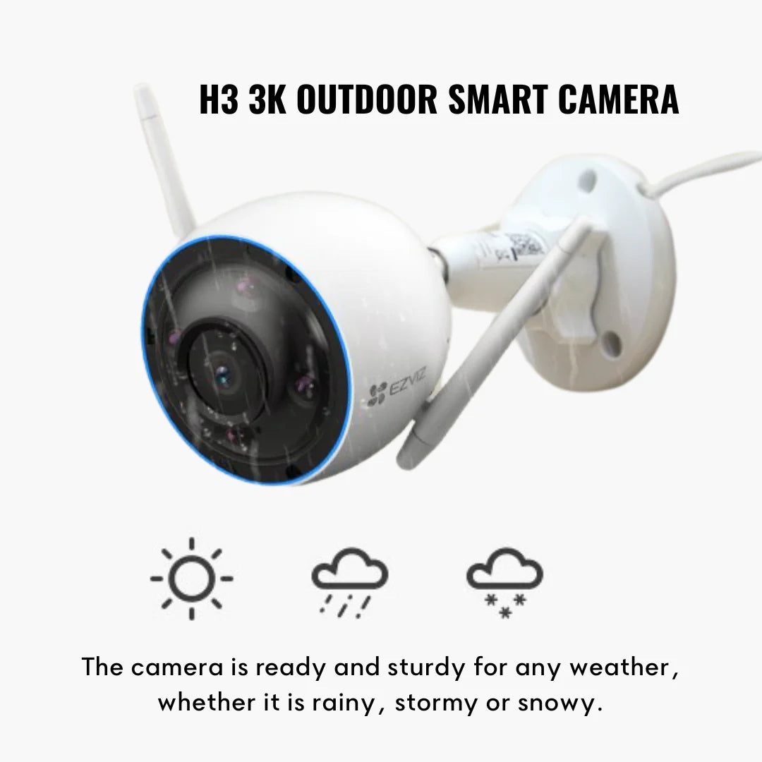 EZVIZ H3 3K - Wi-Fi Outdoor Smart Home Camera EZVIZ H3 3K - Wi-Fi Outdoor Smart Home Camera